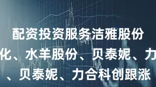配资投资服务洁雅股份、嘉亨家化、水羊股份、贝泰妮、力合科创跟涨